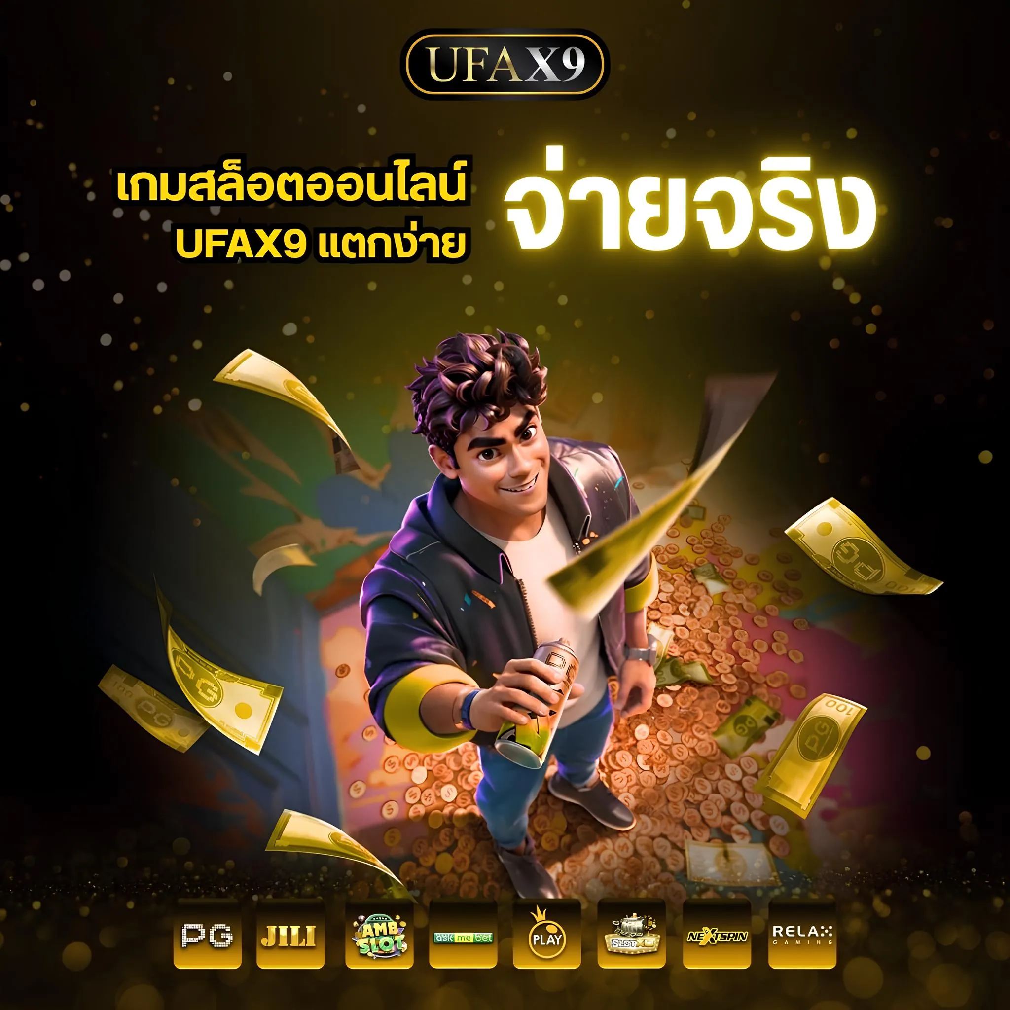 เกมสล็อตออนไลน์ UFAX9 แตกง่าย จ่ายจริง ปั่นทำกำไรทุกวัน